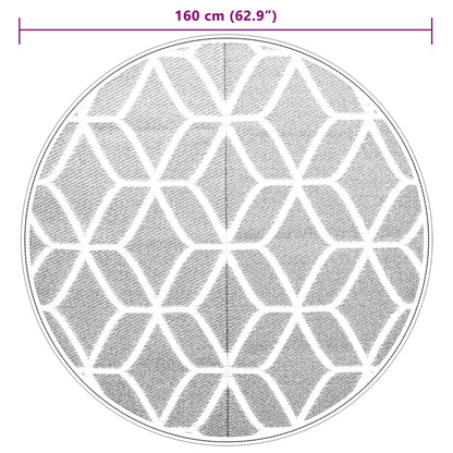 Outdoor Carpet ARAKIL Grey Ø160 cm PP