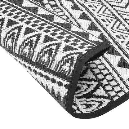 Outdoor Carpet ARAKIL Black Ø160 cm PP