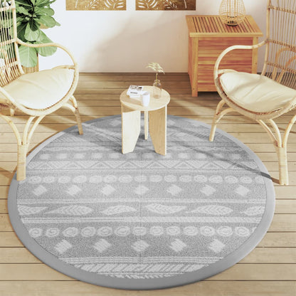 Outdoor Carpet ARAKIL Grey Ø160 cm PP