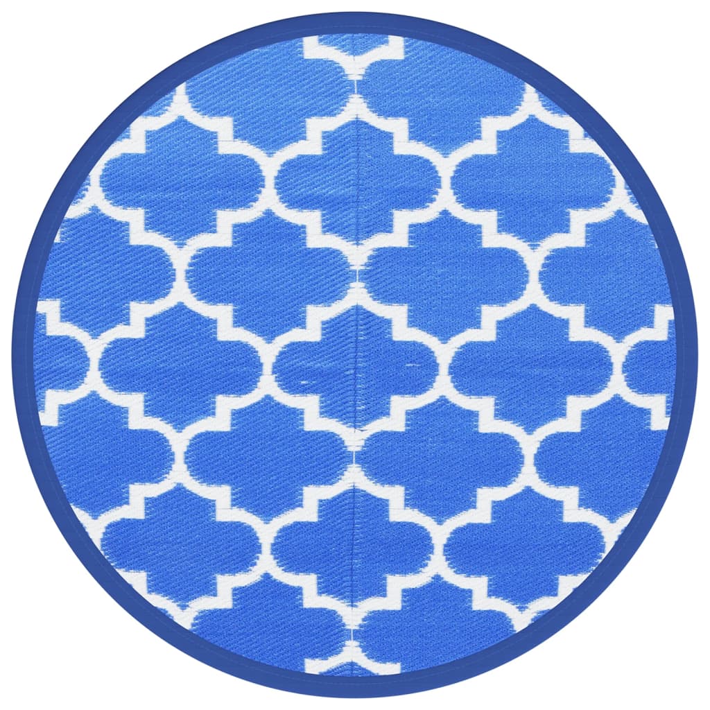 Outdoor Carpet ARAKIL Blue Ø120 cm PP