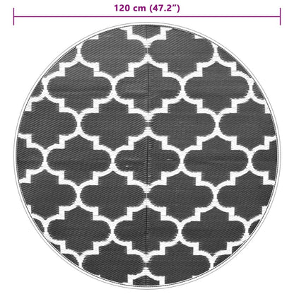 Outdoor Carpet ARAKIL Blue Ø120 cm PP