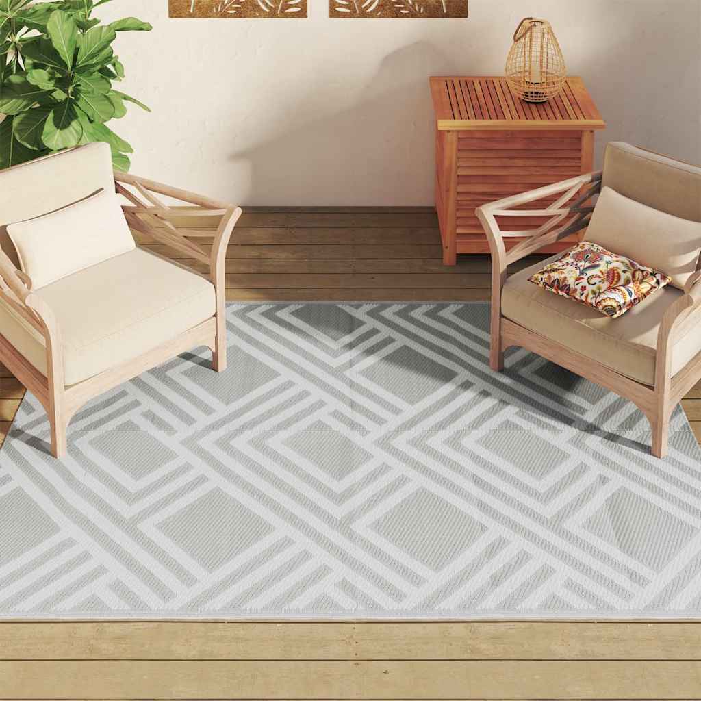 Outdoor Carpet ARAKIL Grey 140x200 cm PP