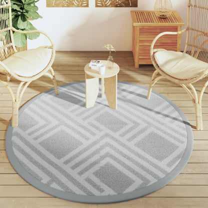 Outdoor Carpet ARAKIL Grey Ø160 cm PP