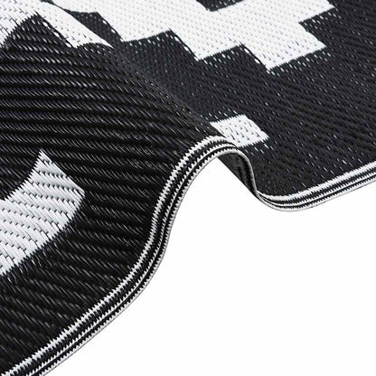 Outdoor Carpet ARAKIL White and Black 190x290 cm PP