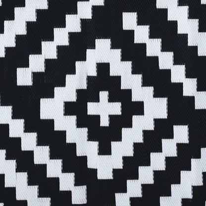 Outdoor Carpet ARAKIL White and Black 190x290 cm PP