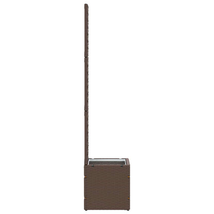 Garden Trellis Planter Brown 35 x 30 x 135 cm Metal