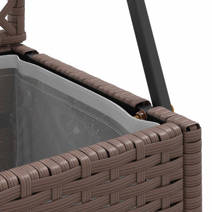 Garden Trellis Planter Brown 105 x 30 x 170 cm Metal