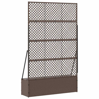 Garden Trellis Planter Brown 105 x 30 x 170 cm Metal