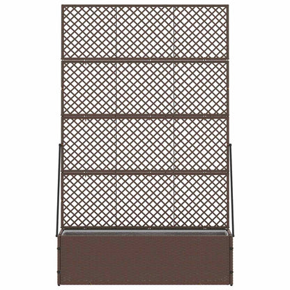 Garden Trellis Planter Brown 105 x 30 x 170 cm Metal