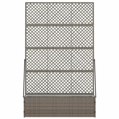 Garden Trellis Planter Grey 105 x 30 x 170 cm Metal