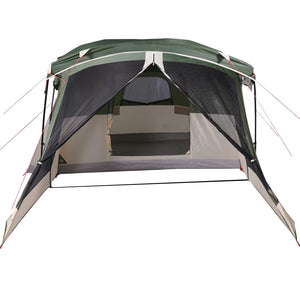 Camping Tent with Porch 4-Person Green Waterproof