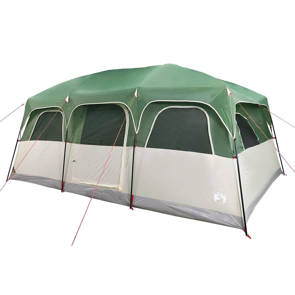 Family Tent Cabin 9-Person Green Waterproof