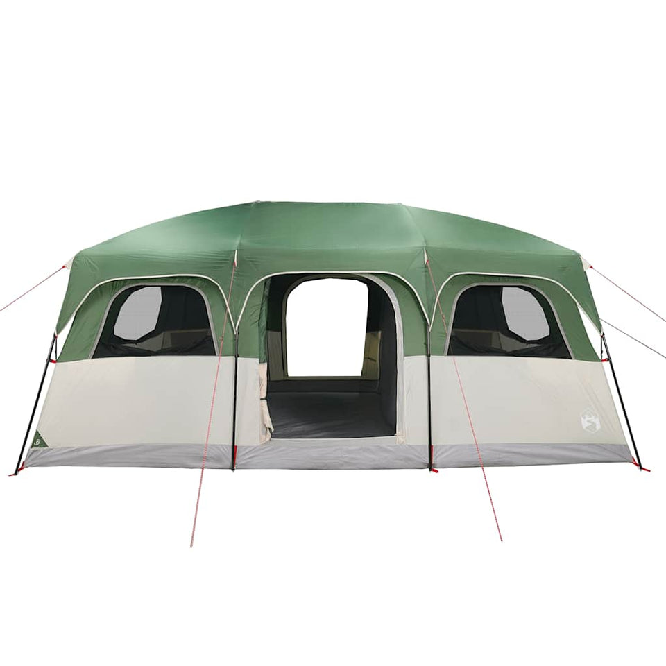 Family Tent Cabin 9-Person Green Waterproof