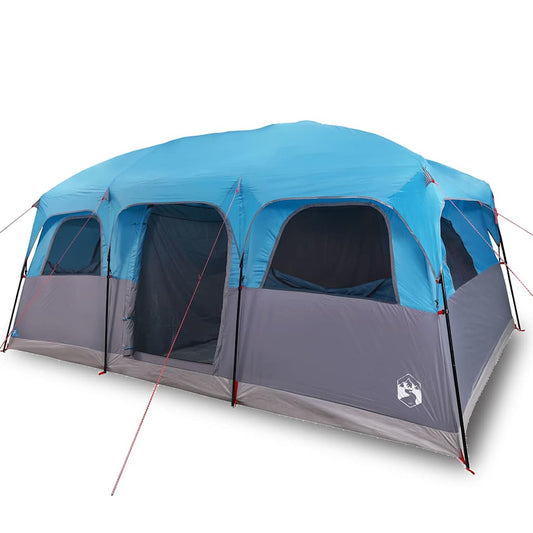 Family Tent Cabin 10-Person Blue Waterproof
