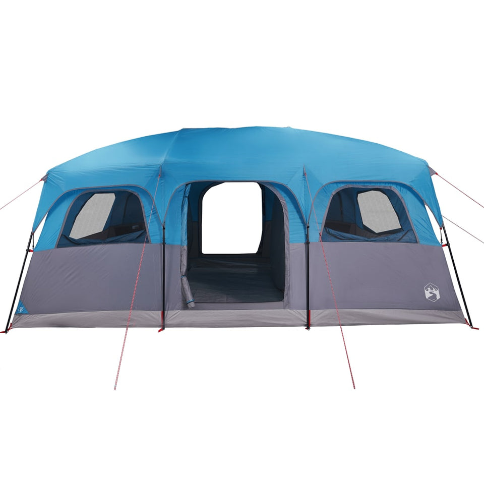 Family Tent Cabin 9-Person Blue Waterproof