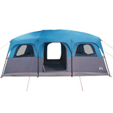 Family Tent Cabin 9-Person Blue Waterproof