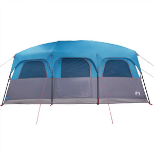 Family Tent Cabin 9-Person Blue Waterproof