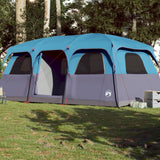 Family Tent Cabin 9-Person Blue Waterproof