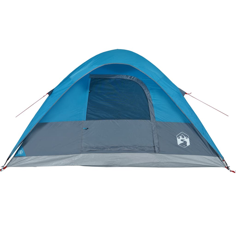 Family Tent Dome 6-Person Blue Waterproof