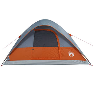 Family Tent Dome 6-Person Orange Waterproof