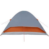 Family Tent Dome 6-Person Orange Waterproof