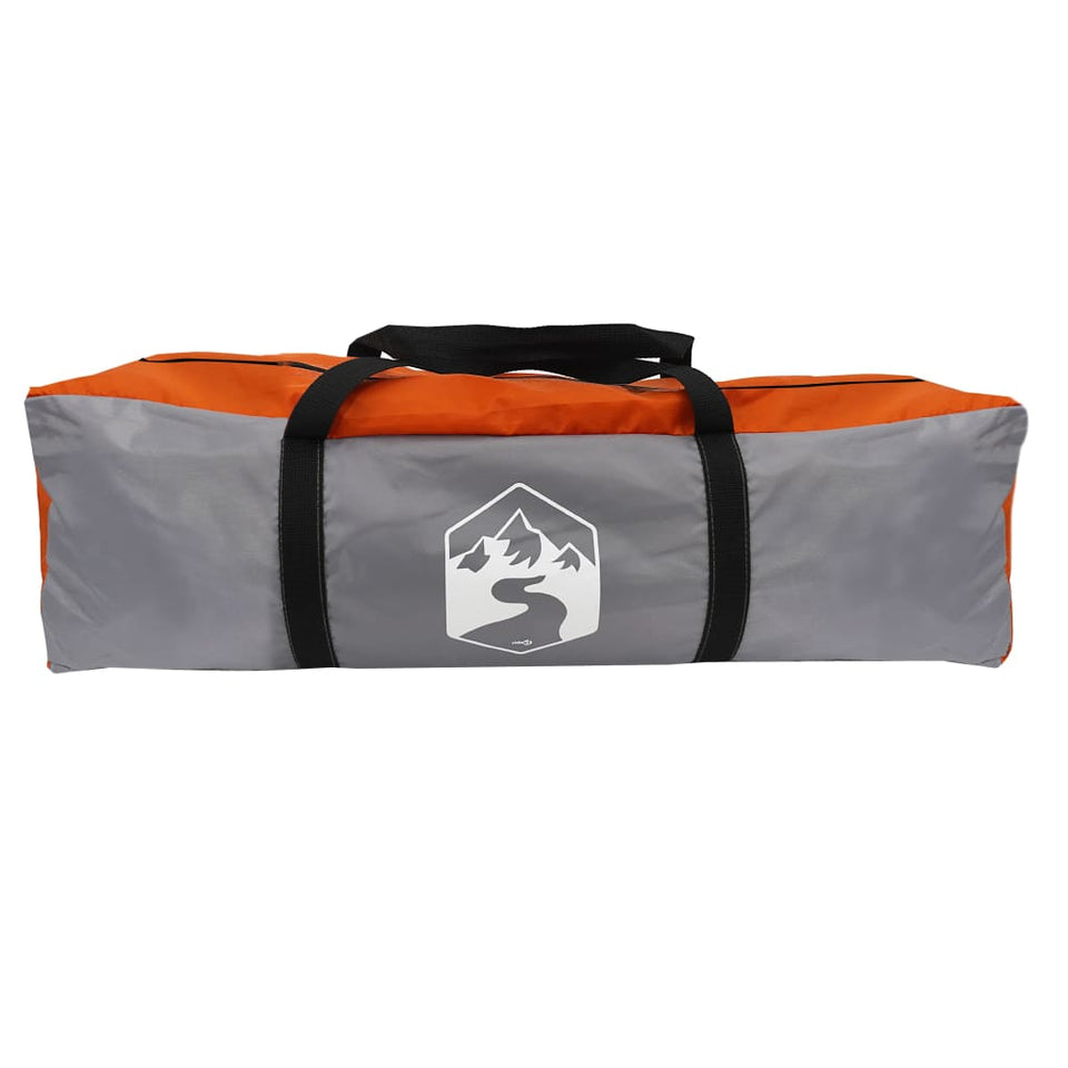 Family Tent Dome 6-Person Orange Waterproof