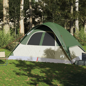 Family Tent Dome 6-Person Green Waterproof