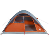 Family Tent Dome 6-Person Orange Waterproof