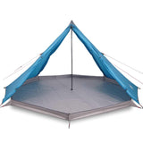 Family Tent Tipi 8-Person Blue Waterproof