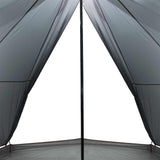 Family Tent Tipi 8-Person Grey and Orange Waterproof