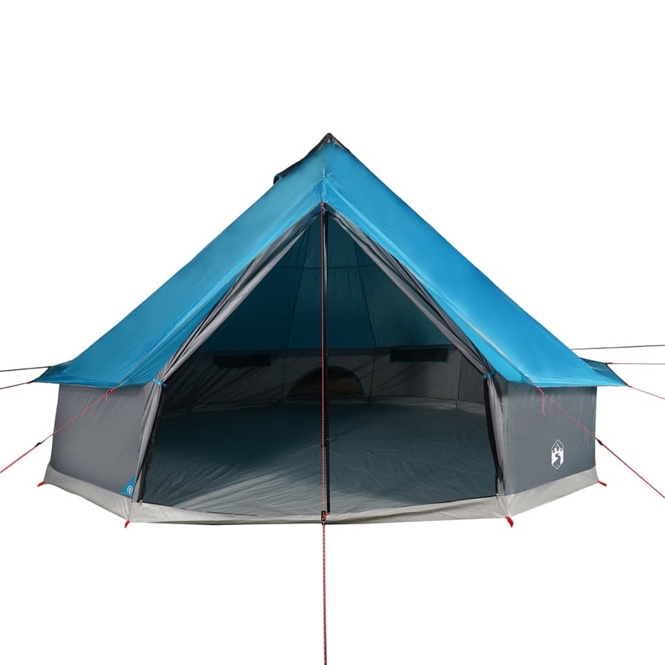 Family Tent Tipi 12-Person Blue Waterproof