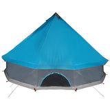 Family Tent Tipi 10-Person Blue Waterproof