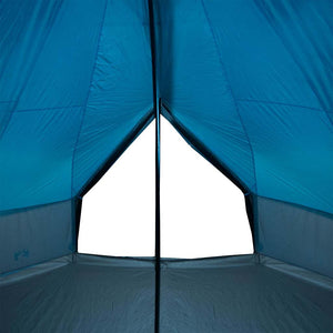 Family Tent Tipi 10-Person Blue Waterproof