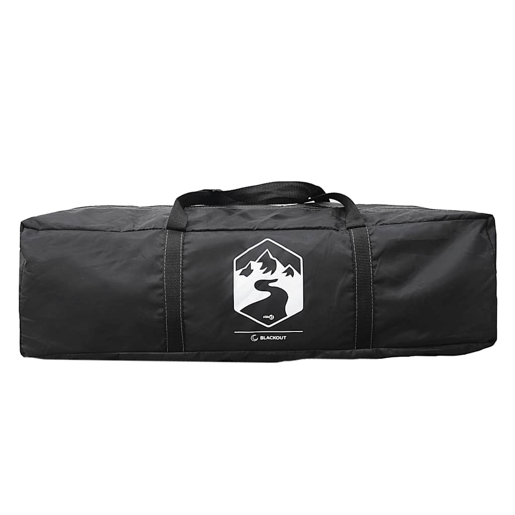 Camping Tent Tunnel 3-Person White Blackout Fabric Waterproof