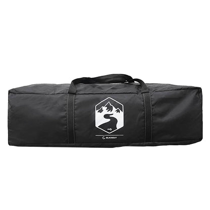 Camping Tent Tunnel 3-Person White Blackout Fabric Waterproof
