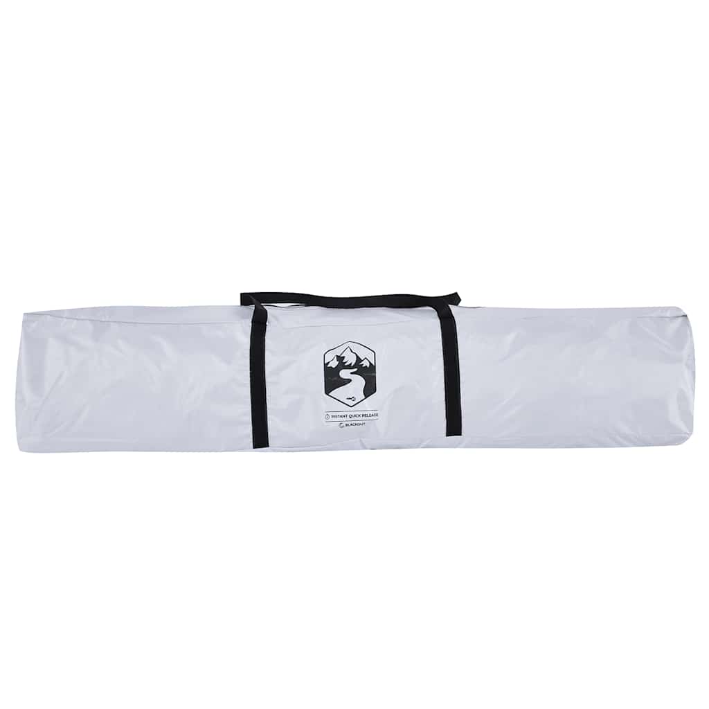 Camping Tent Tunnel 2-Person White Blackout Fabric Waterproof
