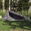Camping Tent Tunnel 1-Person Grey and Orange Waterproof