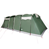 Family Tent Tunnel 10-Person Green Waterproof