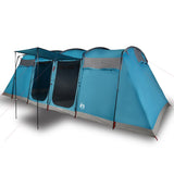 Family Tent Tunnel 10-Person Blue Waterproof