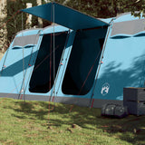 Family Tent Tunnel 10-Person Blue Waterproof