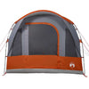 Camping Tent Tunnel 3-Person Grey and Orange Waterproof