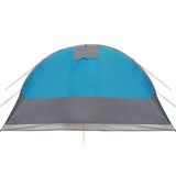 Family Tent Tunnel 7-Person Blue Waterproof