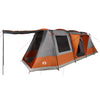 Camping Tent Tunnel 4-Person Grey and Orange Waterproof