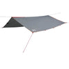 Camping Tarp Grey and Orange 300x294 cm Waterproof