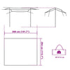 Camping Tarp Blue 360x294 cm Waterproof