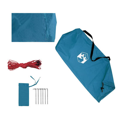 Camping Tarp Blue 420x440 cm Waterproof