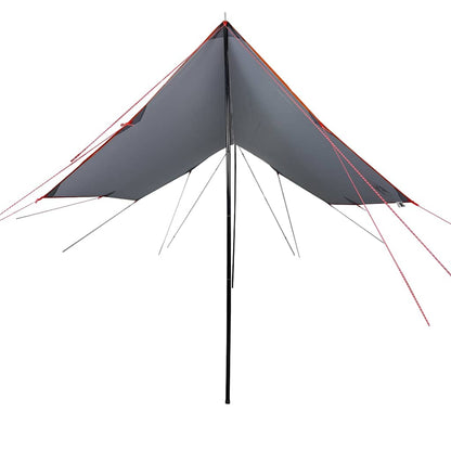 Camping Tarp Grey and Orange 460x305x210 cm Waterproof