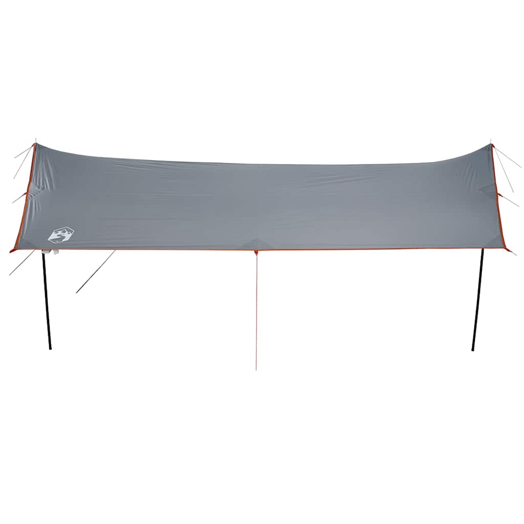 Camping Tarp Grey and Orange 460x305x210 cm Waterproof