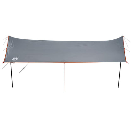 Camping Tarp Grey and Orange 460x305x210 cm Waterproof
