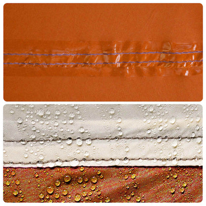 Camping Tarp Grey and Orange 460x305x210 cm Waterproof